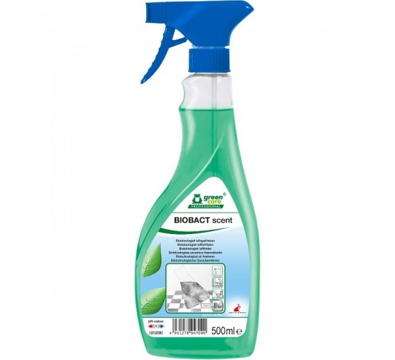 Lugtfjerner Green Care Professional BIOBACT Scent, med farve og parfume, klar-til-brug, 500 ml. sprayflaske