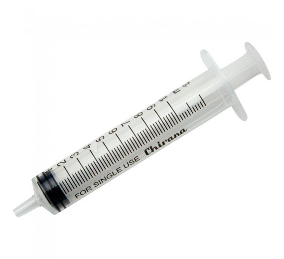 Chirana Sprøjte, 10 ml, luer, centreret, 3 komponent