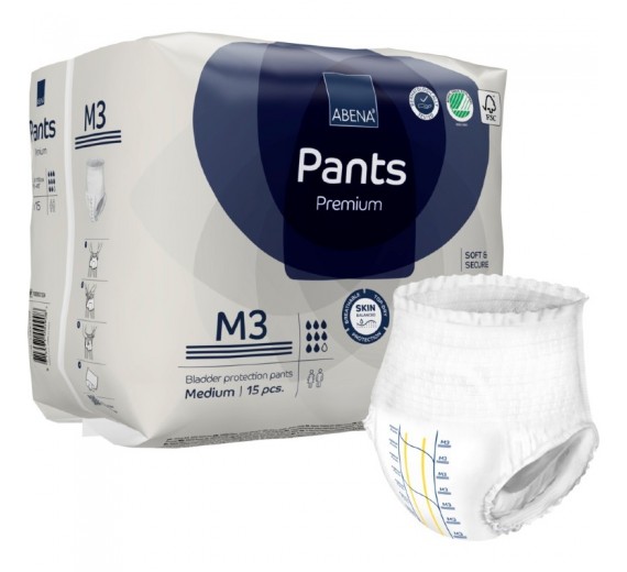 Inkontinensbleer til voksne | Abena Pants Premium M3 1 - 2 dages levering