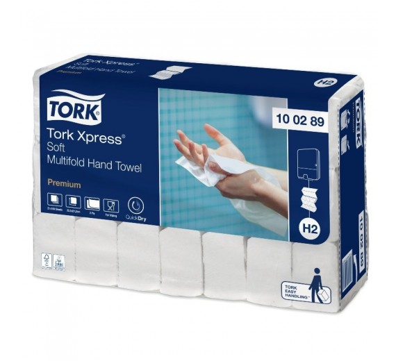 TORK H2 Xpress Soft Multifold Universal håndklædeark, 3-fold, 21 pk.