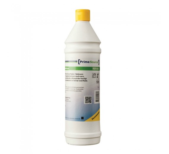 Prime Source Ren 85 overfladedesinfektion, Klar-til-Brug m/ethanol, fødevaregodkendt, 12 x 1 liter