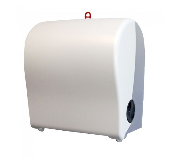 Pristine Autocut System dispenser, til håndklæderuller 125642, hvid plast