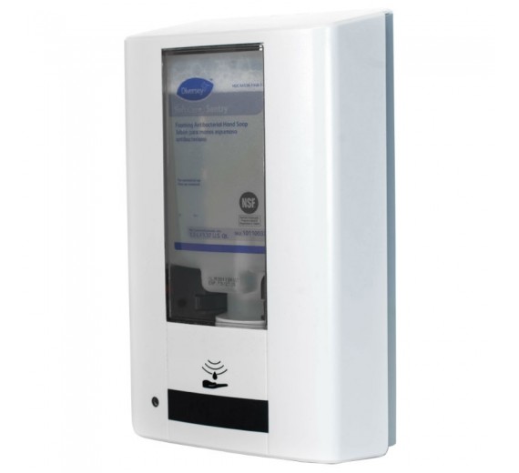 Diversey IntelliCare berøringsfri dispenser til sæbe/hånddesinfektion, hvid