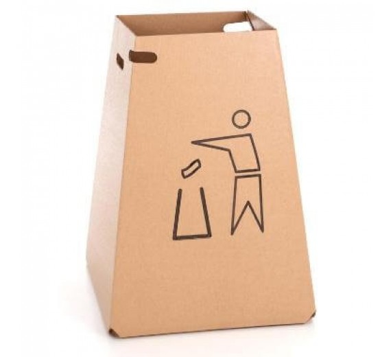 DropBucket affaldsstativ fremstillet af pap, til 100 liter sæk, med bund, 5 stk.