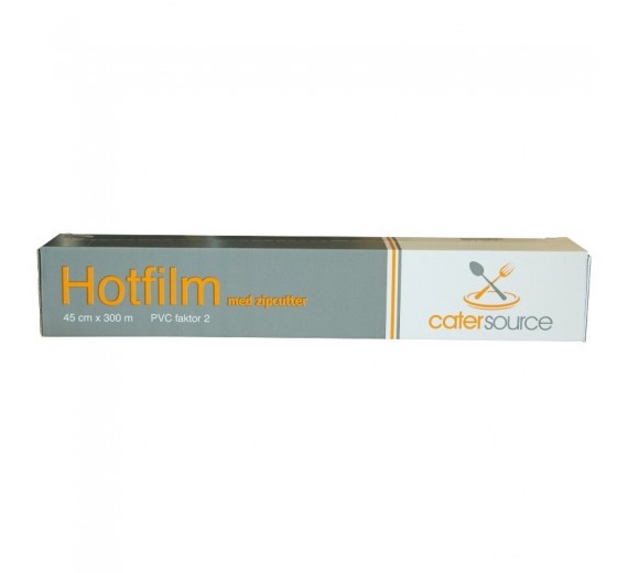 Film Catersource Uperforeret Hotfilm B44cmxL300m 7my PVC Champagne i cut-box 6 rl.