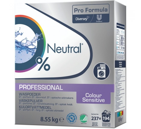 Neutral Professional Color Sensitive, vaskepulver, 8,55 kg