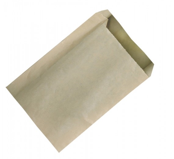 Pommes Frites pose, 100/30 x 120, kraft med PE uden tryk, brun, 1000 stk.