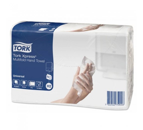 TORK H2 Xpress Multifold Universal håndklædeark, 20 pk.