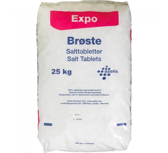 10 kg. Brøste saltpoletter til blødgøringsanlæg og opvaskemaskiner