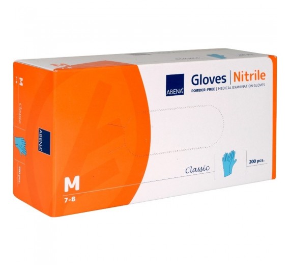 Undersøgelseshandsker Abena Classic Blå Nitril 200 stk. | Medium