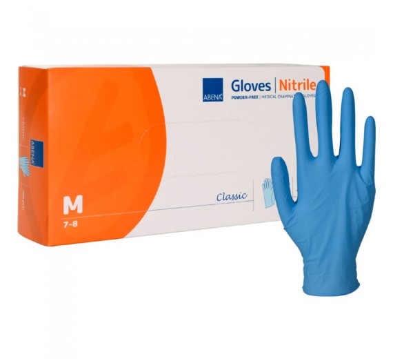 Undersøgelseshandsker Abena Classic Blå Nitril 100 stk. | Medium