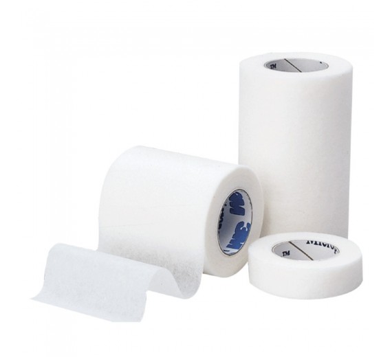 Micropore tape, 9,1 m x 2,5 cm, hvid, usteril
