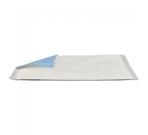 Absorberende bandage, ABENA, 40 x 20 cm, hvid, usteril, med blå bagside, 50 stk.