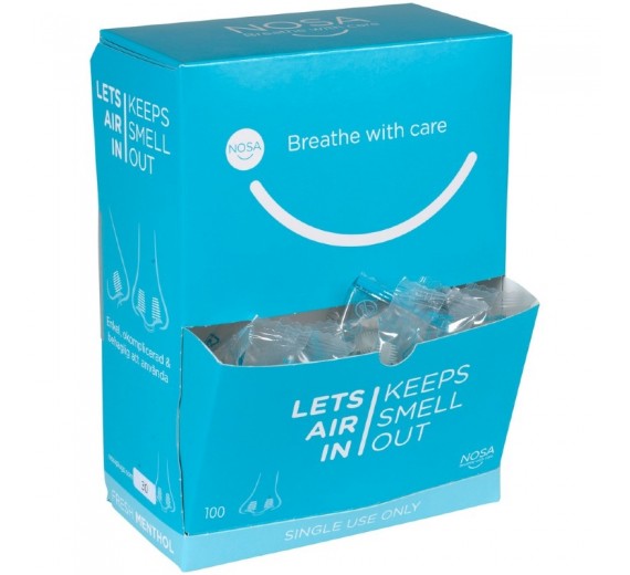 Næsepropper, Nosa, One size, TPE, med menthol duft, 1 par