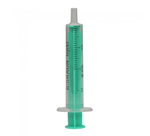 Injekt Sprøjte, 2 ml, luer, centreret, 2 komponent