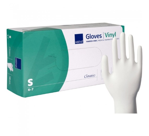 Undersøgelseshandsker Abena Classic Klar Vinyl 100 stk. | Small