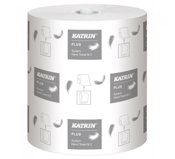 Håndklæderulle Katrin Plus System M2, 2-lag, 140 m, 6 ruller