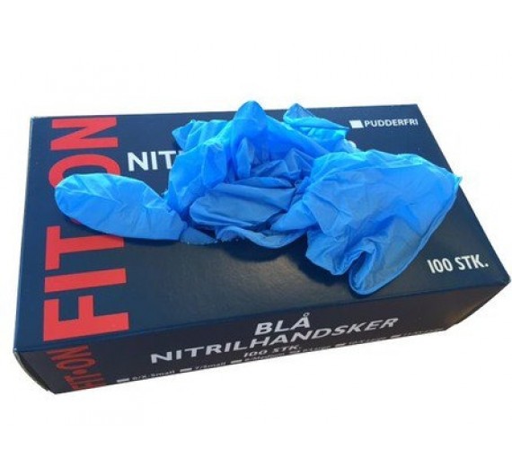 FIT-ON Nitril Engangshandsker Blå 100 stk. | XXL