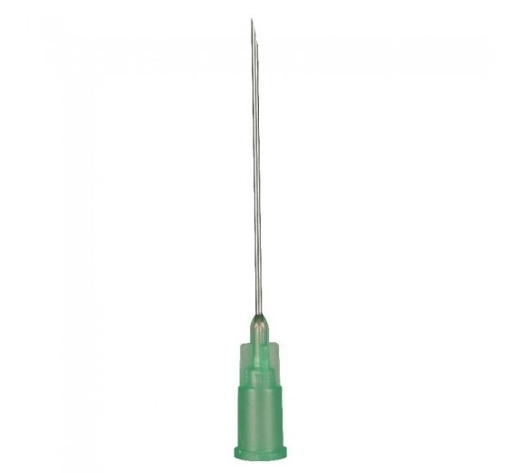 Kanyle, Sterican, grøn, 21G, x3 1/8 - 0,8 x 80 mm, langt slib, steril