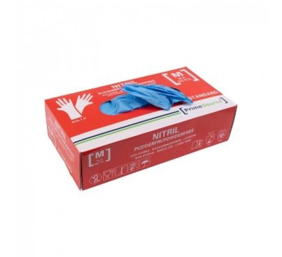 Prime Source Engangshandsker Nitril Blå 100 stk. | Medium