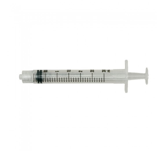 BD Plastipak Sprøjte, 3 ml, luer lock, centreret, 3 komponent