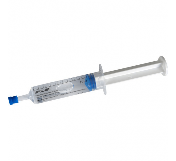 Katetersmøremiddel 11 ml 2% lidokain steril gel uden klorhexidin - Urolube - Lokalbedøvelse til kateteranlæggelse 1 stk.