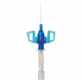 IV kanyle, B.Braun Introcan Safety 3, 25 mm, Ø0,9 mm, blå, 22G, m/sikkerhed