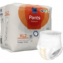Bukseble, ABENA Pants, XL2, orange farvekode, Premium, 16 stk.