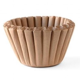Skålfilter Catersource Ø250/Ø90 x H 80 mm., papir, Svanemærket, ubleget, 1000 stk.