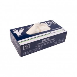 Prime Source pudderfri engangshandsker, Nitril, hvid, 150 stk., str. XL