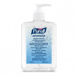 PURELL hånddesinfektion gel, 500 ml i flaske m/pumpe