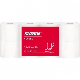 Katrin Classic toiletpapir 200, 2-lags, 64 ruller
