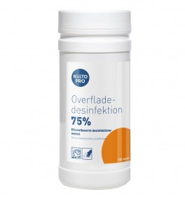 150 stk. Kiilto Pro overfladedesinfektion serviet, 75% ethanol, til overflader og udstyr