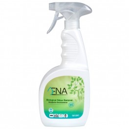 ENA biologisk lugtfjerner, klar-til-brug, uden farve - med parfume, 750 ml. med spray.
