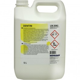 3 x 5 l. Rengørings- og desinfektionsmiddel, Novadan Dentin, uden farve og parfume
