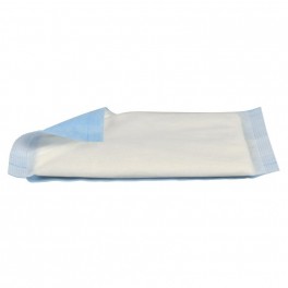 Absorberende bandage, ABENA, 20 x 10 cm, hvid, usteril, med blå bagside, 50 stk.
