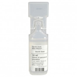 Sterilt vand til injektionsvæske, Mini-Plasco, 20 x 10 ml