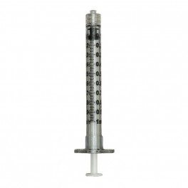 BD Plastipak sprøjte, 1 ml, luer lock, centreret, 3 komponent