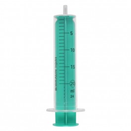 Injekt sprøjte, 20 ml, luer, excentrisk, 2-komponent