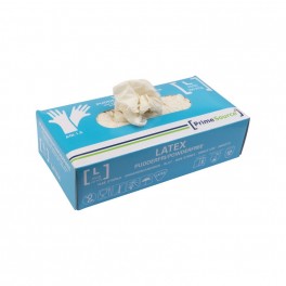 Prime Source Engangshandsker Latex Hvide 100 stk. | Large