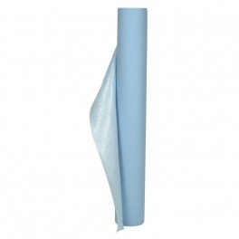 Lejepapir, lyseblå, 65 m pr. rulle, 70 cm bred, uperforeret, med PE-belægning, 1 rulle