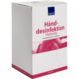 12 stk. Abena hånddesinfektion, 700 ml, Bag-in-box refill til håndfri dispenser