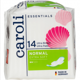 Hygiejnebind Carol, 22,5x9,5cm Ultra Pads med vinger 12 pakker