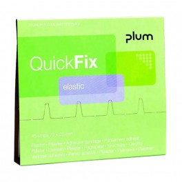 QuickFix - Elastic plasterrefill med 45 stk. plastre.