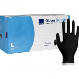 Undersøgelseshandsker Abena Classic Protect Sort 200 stk. | Large