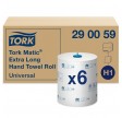 Tork Universal Soft H1, Tork Matic extra long aftørringsruller, 1-lag, 280 m., 6 ruller