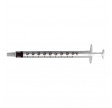 BD Plastipak sprøjte, 1 ml, transparent, luer, centreret, 3 komponent