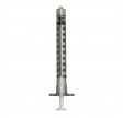 BD Plastipak sprøjte, 1 ml, luer lock, centreret, 3 komponent