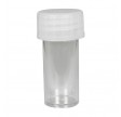 10 stk. urinprøve flaske, 15 ml, klar, PS/PE, med skruelåg