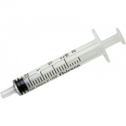 Chirana sprøjte, 2 ml, luer, centreret, 3 komponent